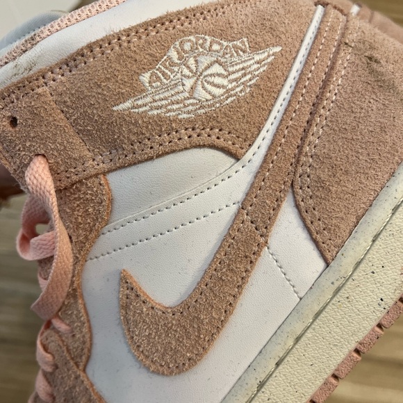 Men’s Pink and White Jordan High-Top Sneakers main image 7